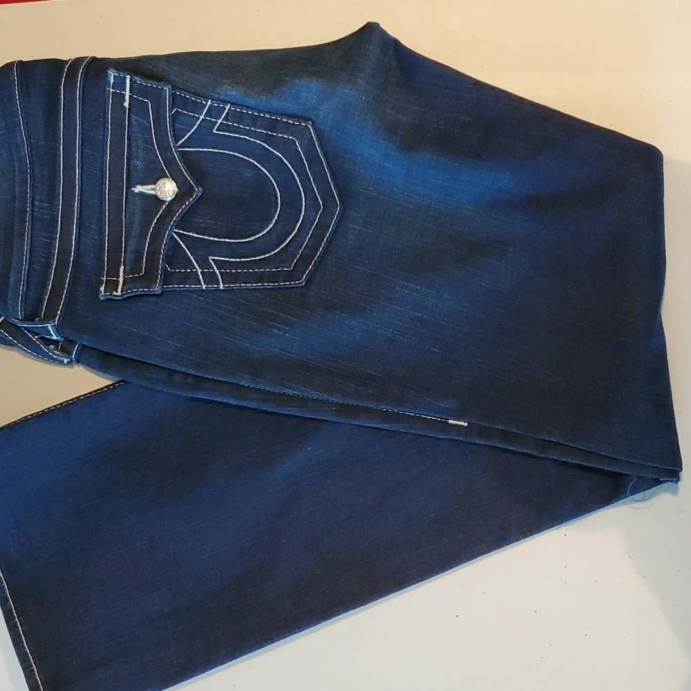 True Religion BECKY Swarovski Jeans Size 31